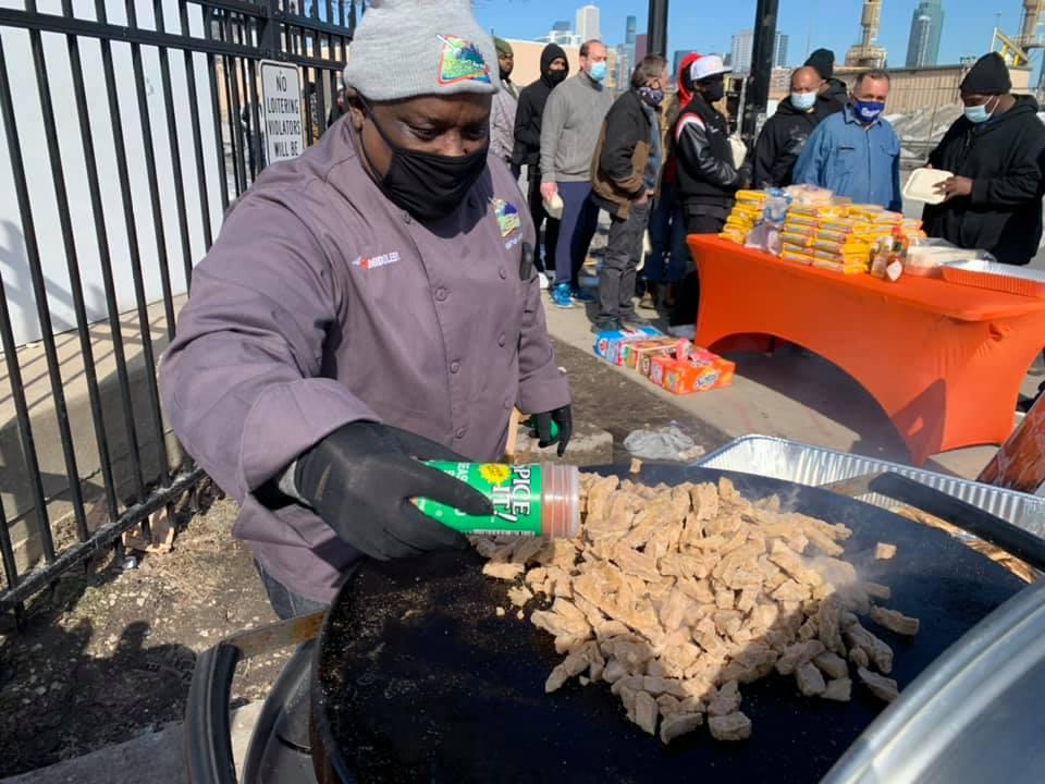 Michael Airhart Taste for the Homeless Chicago Defender