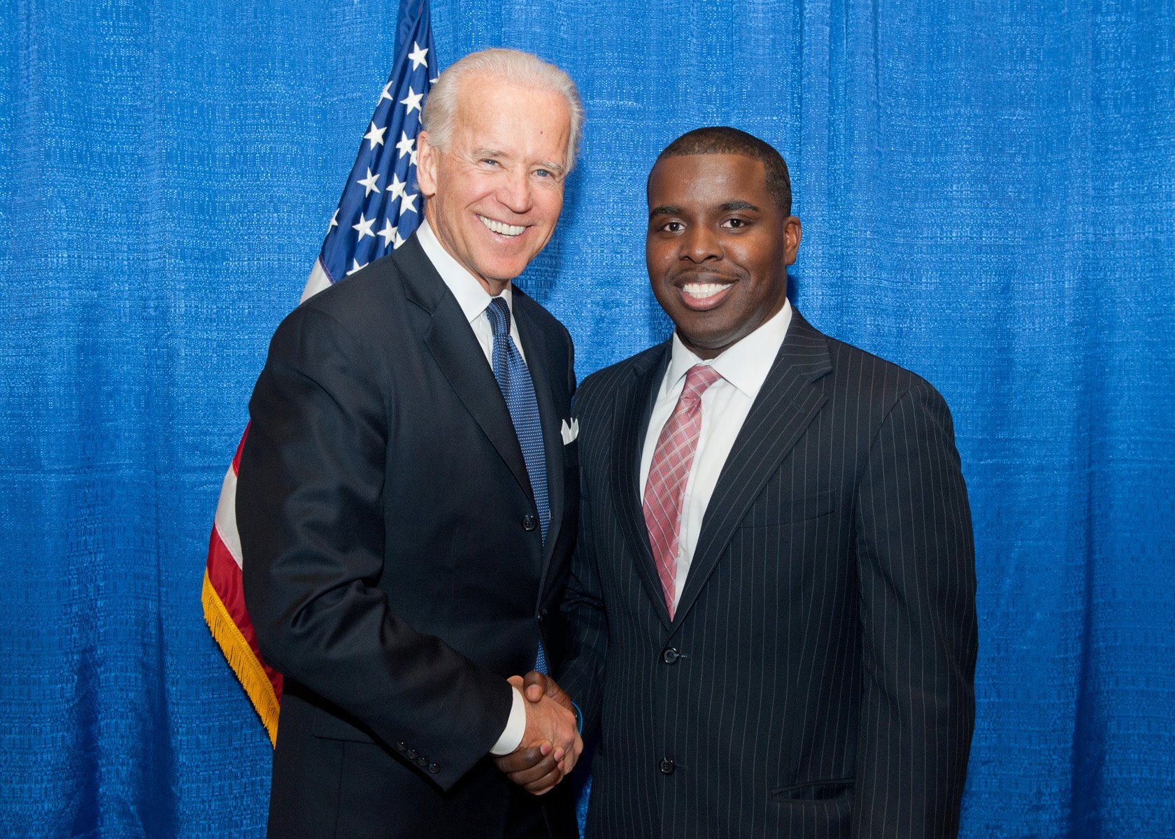 Joe Biden with Writer Kouri Marshall