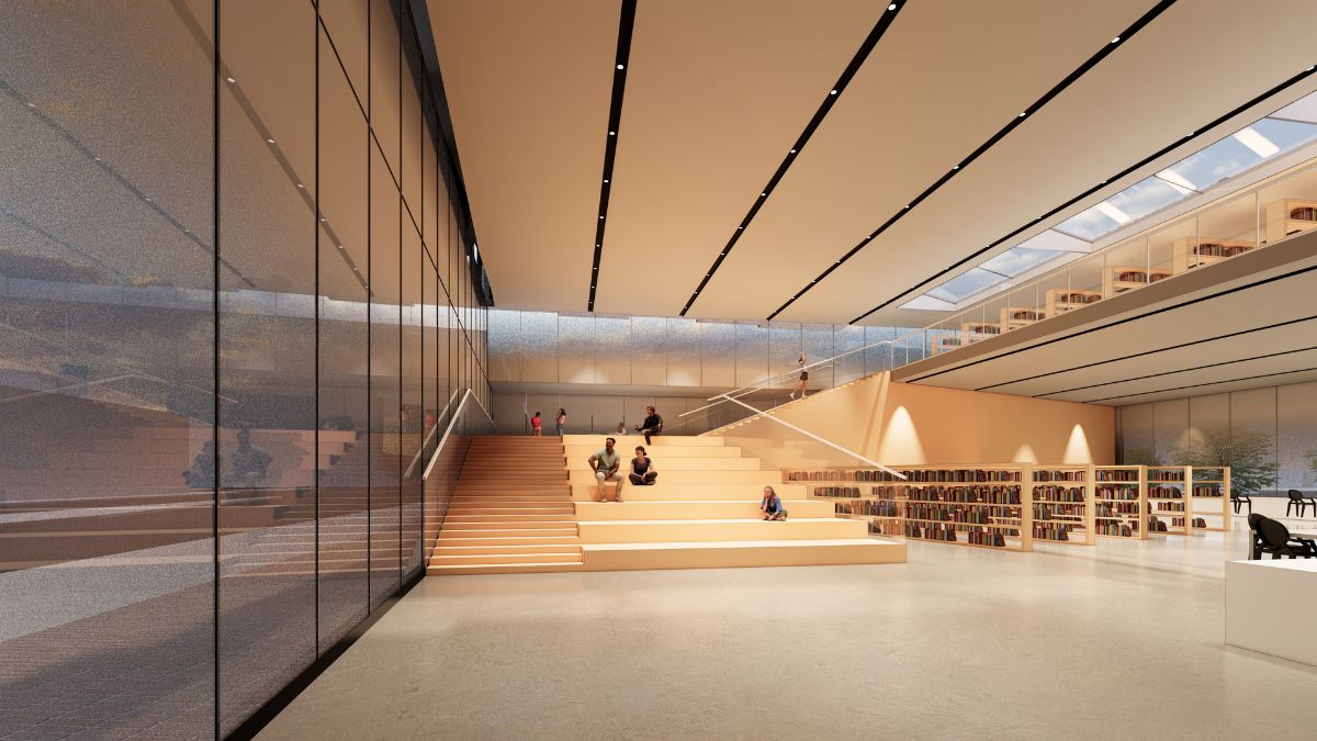 Interior View design of new Chicago Public Library