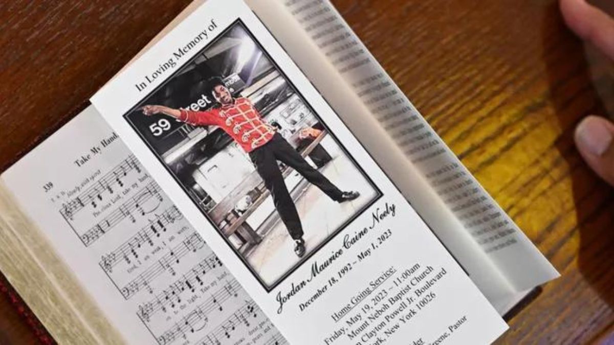 Funeral program of Jordan Neely.