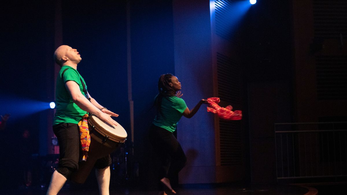 A shot from 1619 The Journey of a People, a Musical