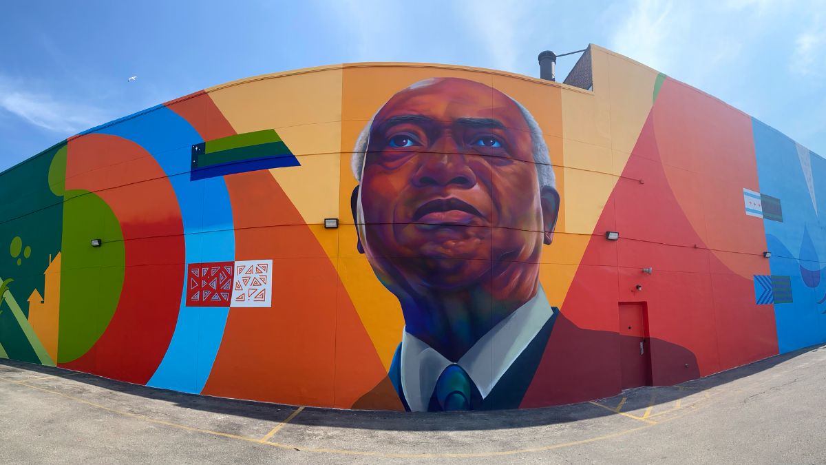 New Safer Foundation mural honoring U.S. Rep. Danny K. Davis