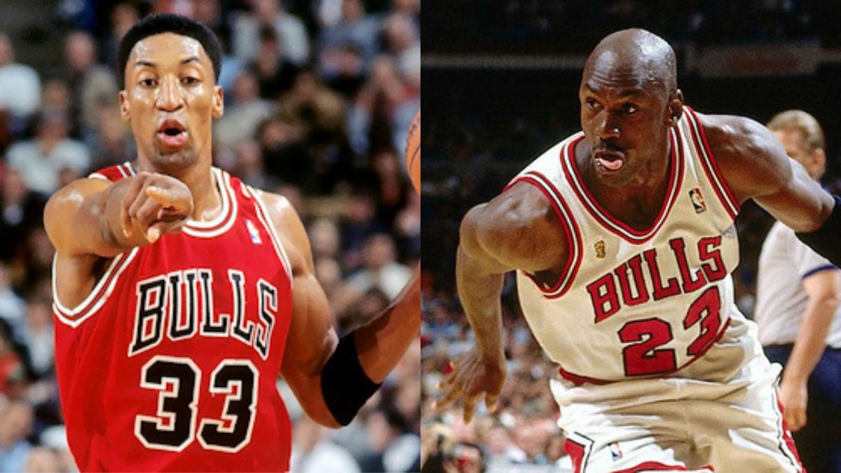 Michael Jordan and Scottie Pippen