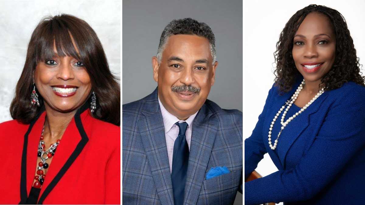 Illinois State Representative Debbie Meyers-Martin , Rich Township Supervisor/Democratic Committeeman Calvin Jordan, and Matteson Mayor Sheila Chalmers-Currin