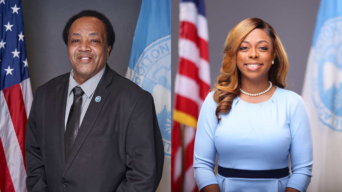 Village of Dolton Trustee Andrew Holmes and Dolton Mayor Tiffany A. Henyard