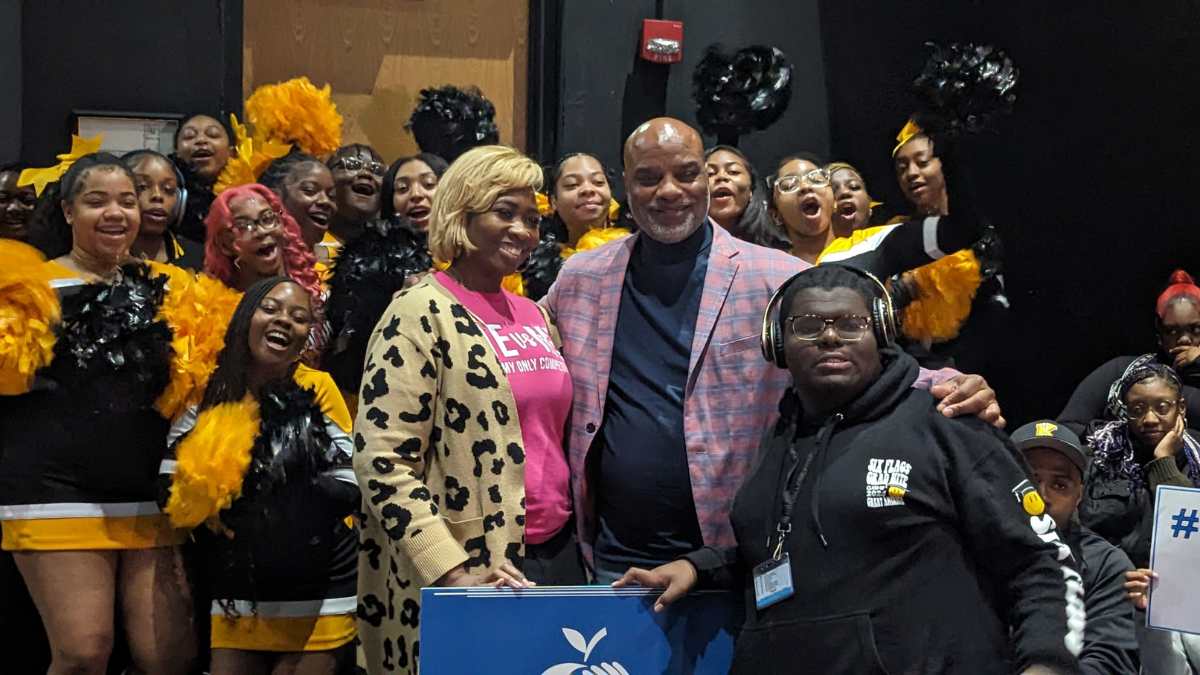 Principal Brian Kelly of Martin Luther King College Prep is the recipient of the Golden Apple Award