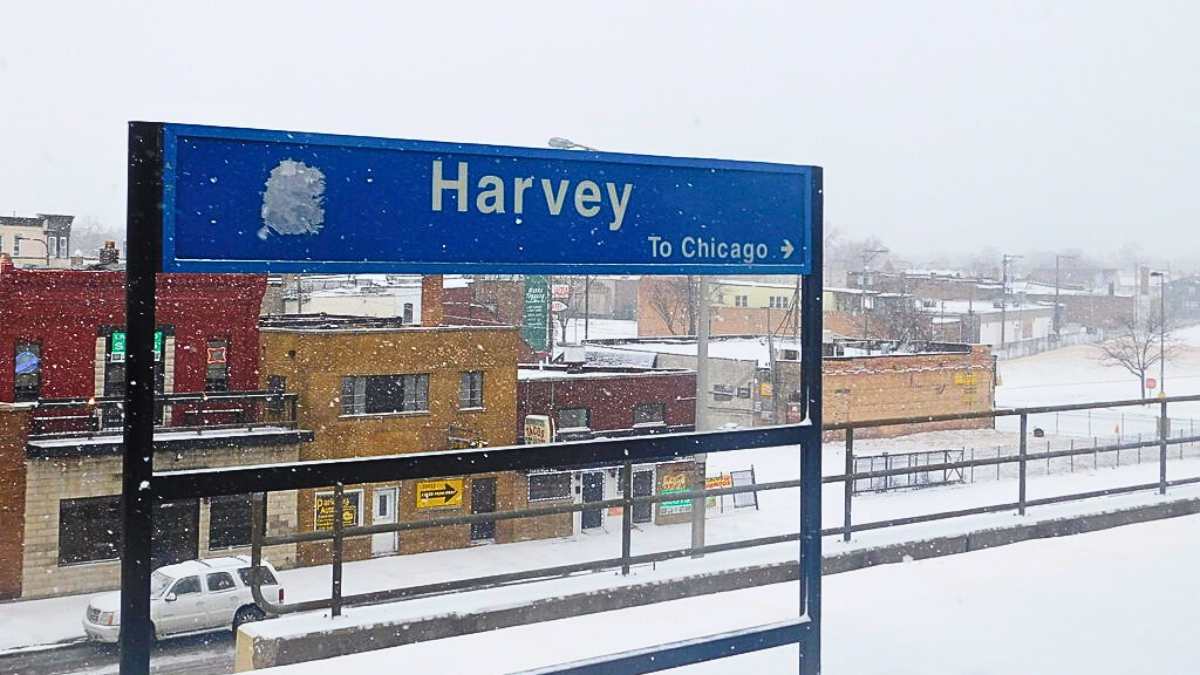 The Chicago suburb of Harvey is grappling with a sharp rise in property taxes and economic decline.
