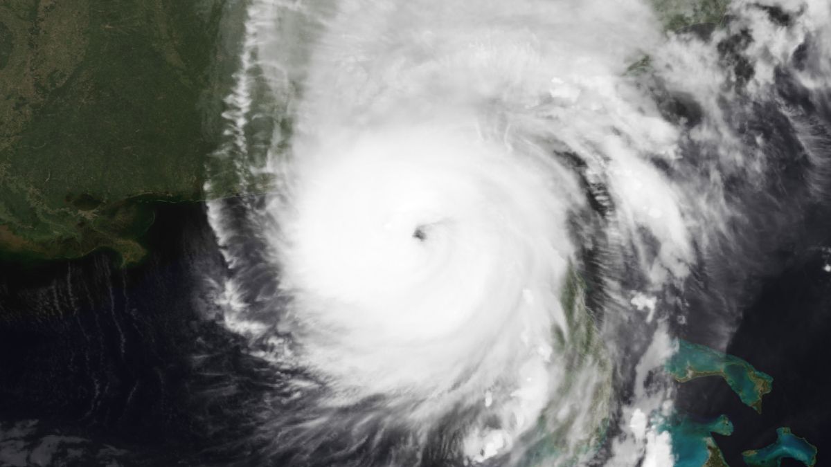 Hurricane Helene as a Category 4 hurricane while nearing landfall near Perry, Florida on September 27, 2024