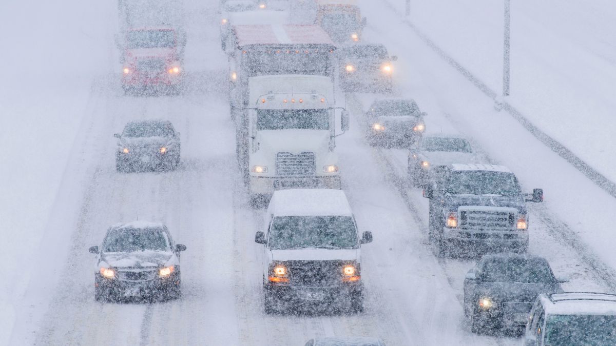 Snow Driving Winter Driving Winter Traffic