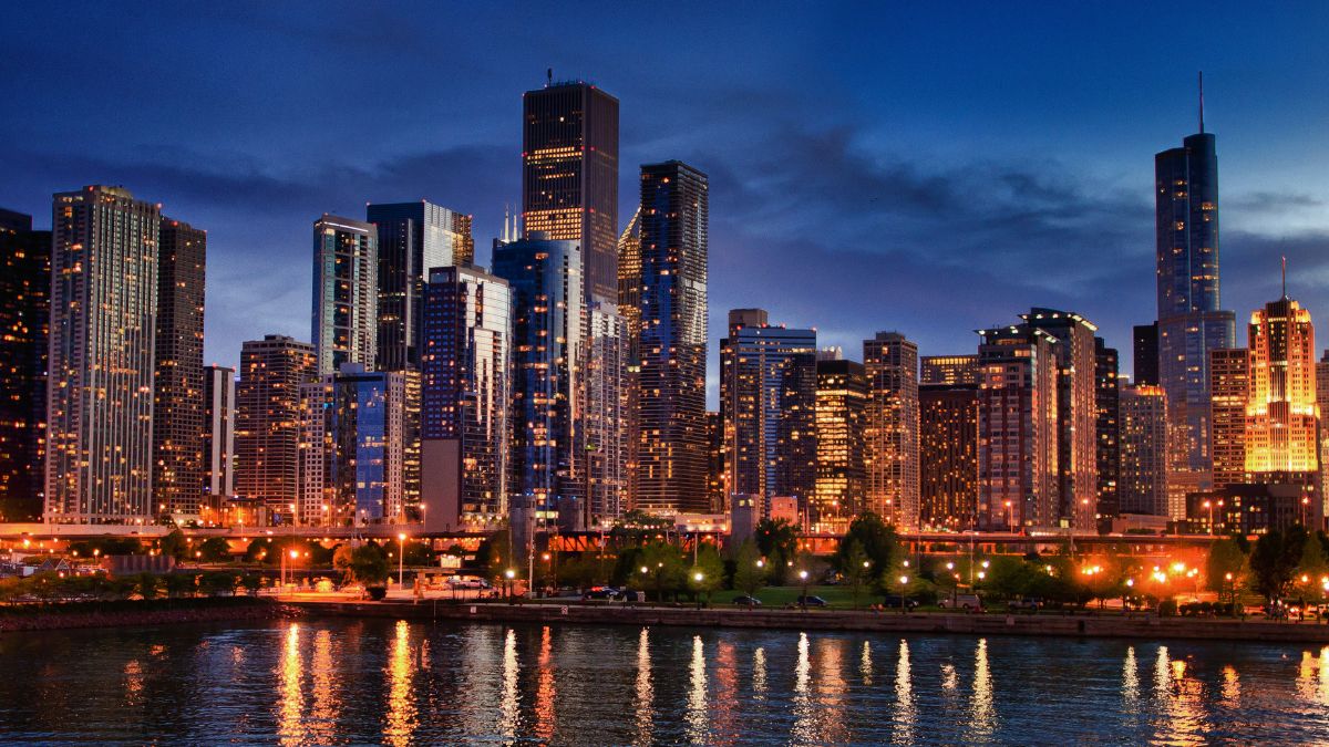 Chicago Skyline at night