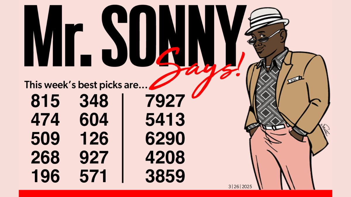 MR SONNY KNOWS for March 26, 2025