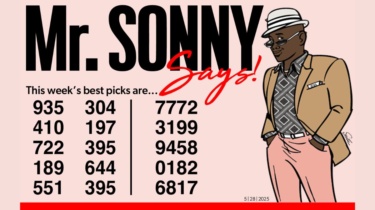 MR SONNY KNOWS for May 28, 2025